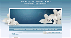 Desktop Screenshot of mountpleasantdentalcare.com